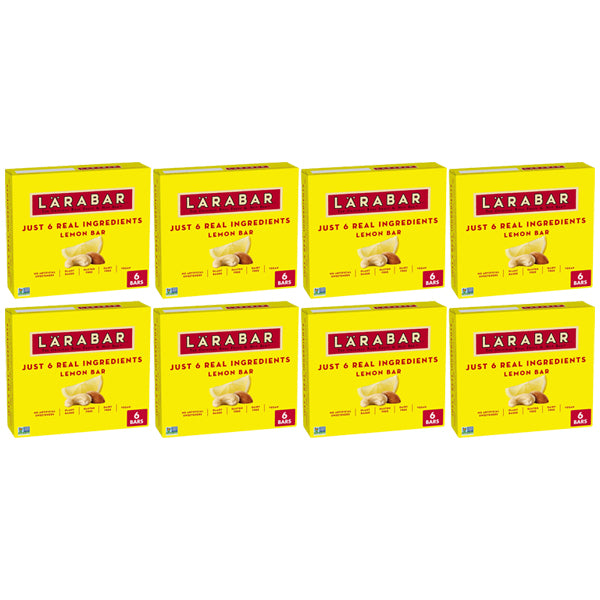 8 Pack - Larabar Lemon Bar Fruit & Nut Bars Vegan & Gluten Free 6 Count Each Larabar